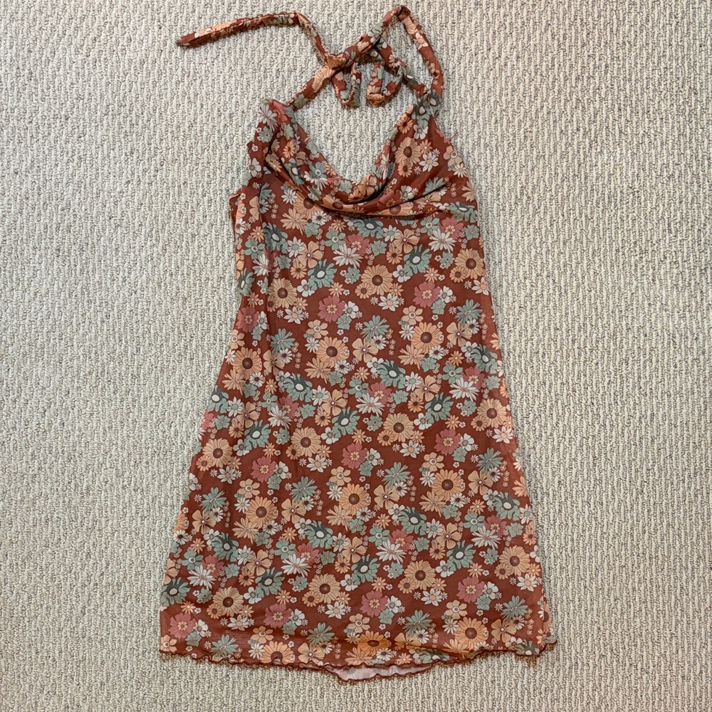 Floral Halter Dress
